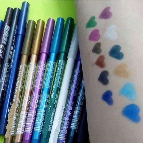 Pack Of 12 EyeShadow And LipShadow Pencils-premium quality -12 different colors - Image 4