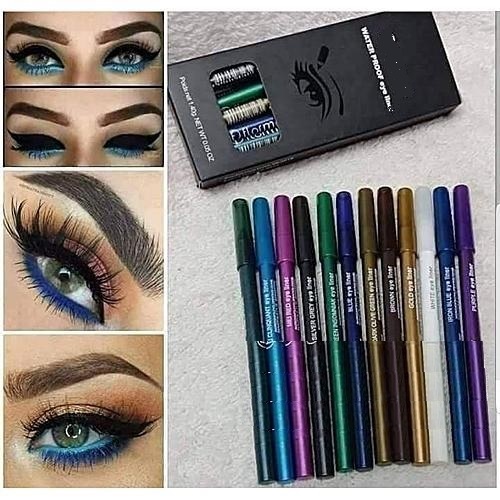 Pack Of 12 EyeShadow And LipShadow Pencils-premium quality -12 different colors - Image 3