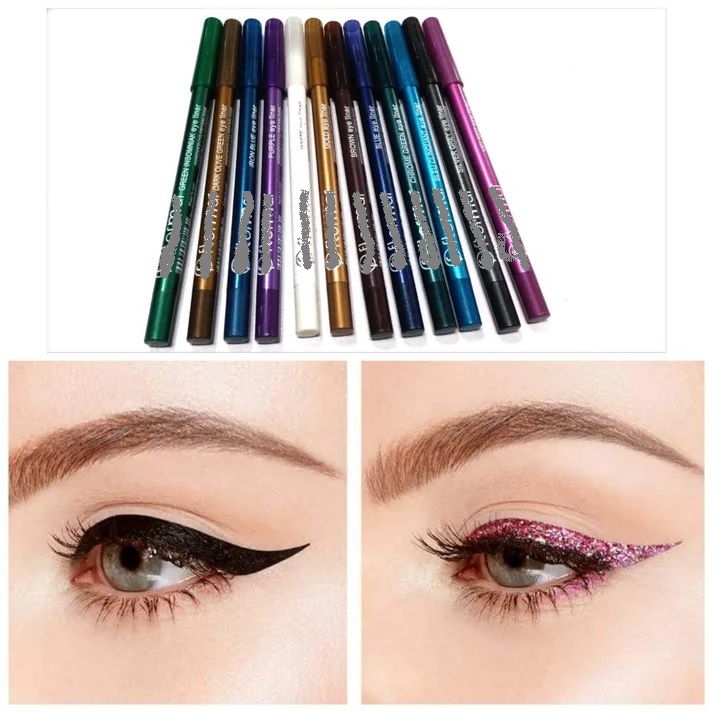 Pack Of 12 EyeShadow And LipShadow Pencils-premium quality -12 different colors