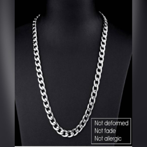 Men Stainless Steel Chain for Men- Necklace Silver