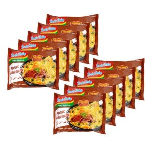 Indomie Noodle | Instant Noodles 120 Grams | Pack of 10 | (Meat Masala) Beef Flavour