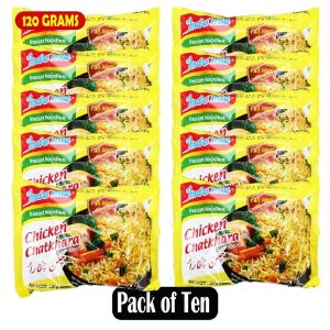 Indomie noodle | Instant Noodles 120 Grams (Chicken Chatkhara) Chicken Flavour (Pack of 10)