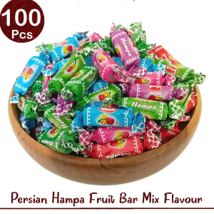 Hampa Fruit Bar – Tamarind ( Imli ) Chew Candy Toffee For Lavashak Snack Mix Fruity Bars 100pcs