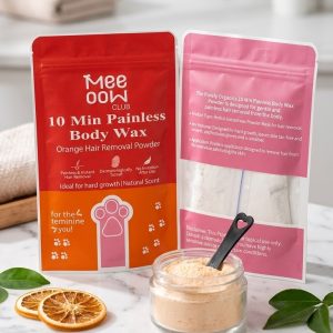 Mee Oow Club 10 Min Painless Hair Removal Body wax Powder – Rose 150g