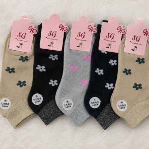 Women Floral Ankle Socks – Soft Cotton Breathable Casual Low Cut Socks for Girls & Ladies