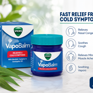 Vicks Vapo Balm 19 Gram – Fast Relief for Cold, Cough & Nasal Congestion | BeautyMasala
