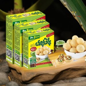 Pani Puri with Pani Masala Inside (Pack of 3) 120pcs
