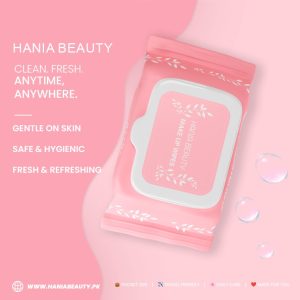 Hania Beauty Makeup Remover Wipes | Gentle Cleansing Wipes