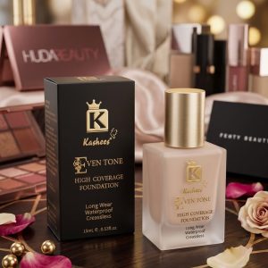Kashee's Eventone High Coverage Liquid Foundation – Long Lasting Matte Finish (30ml)