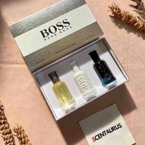 Hugo Boss Bottled 3-Piece Miniature Perfume Gift Set for Men (3 x 30ml)