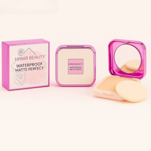 Hania Beauty Waterproof Matte Perfect 2-in-1 Face Powder