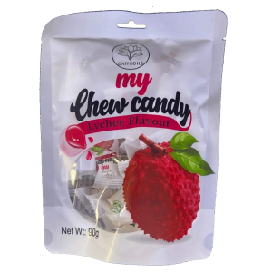 Daffodils My Chew Candy Lychee 90g – Soft & Chewy Lychee Candy