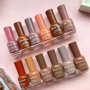 Mode Love Vitamin Nail Polishes (Pack of 12) with Free Bag | Long Lasting Nail Colors