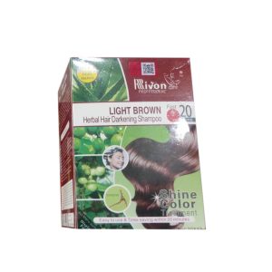 Rivon Pack of 2 Color Shampoo Sache Offer- LIGHT BROWN No. 03 - 30ml