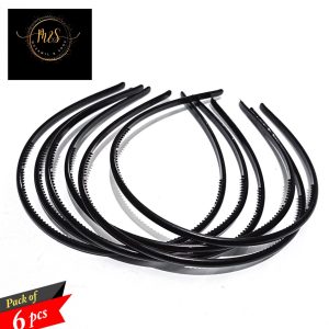 Pack of 6  Plastic Headband Hair Band for Girl'S Women
