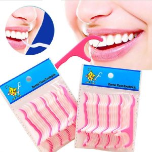 20pcs 2-in-1 Dental Floss Sticks and Toothpicks Interdental Plaque Remover Compact Oral Hygiene Tool Removes Food Particles and Plaque Keeps Teeth and Gums Healthy Ideal for Daily Use Portable Design for Travel Effective Dental Care for Clean and Fresh