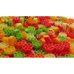 Uncooked Multicolor Flower Shape Papad Slanty 500G For Kids