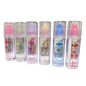 Pack of 2 - Lip Oil Fruit Flavor - Pure Natural Cute Round Ball Lips Oil Nourishing Repair