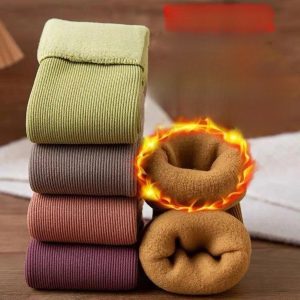 5 Pair Women/Men Winter Warm Thicken Tharmal Wool Chashmare Cute Snow Sock Velvet Soft Boot Socks.