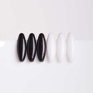 Pack of 6 Hijab Pins White and Black