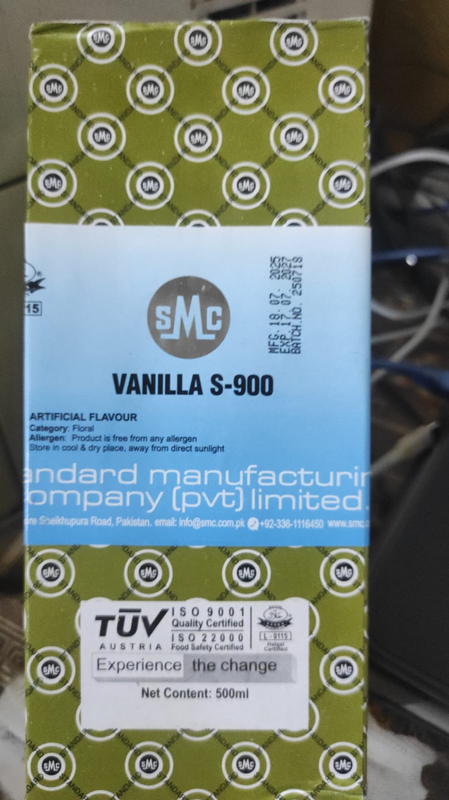 Food Essence -Vanilla Artificial Flavour-500Ml - Image 2