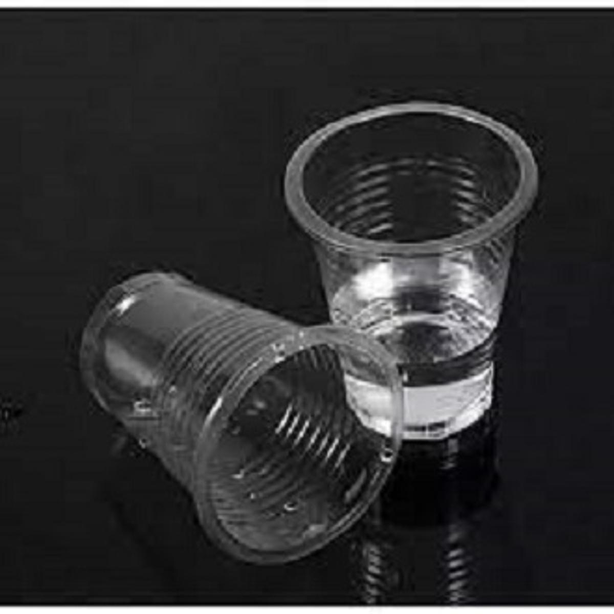 Plastic disposable glass 50pcs - Image 4