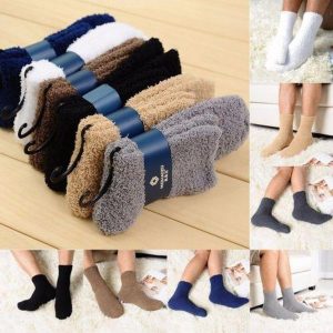 Towel Warm Socks - For Men and Women - 6 Multi Colors