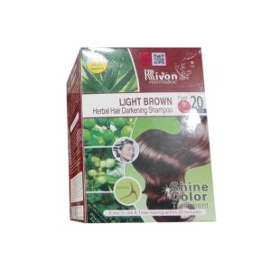 Rivon Pack of 12 Color Shampoo Sache Offer- Honey Brown - 30ml