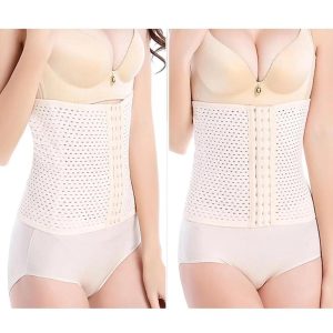 Sliming Belt-Beige Polyester & Spandex Shapewear For Women