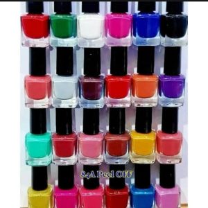 12 pcs Peel Off Nail Polish set