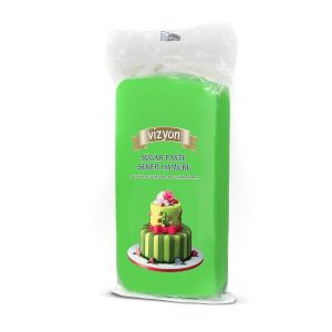 Green Sugar Paste-Fondant- Ready To Use - 1Kg