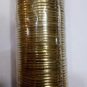 Plain Metal Bangles Golden Color - 24.Bangles
