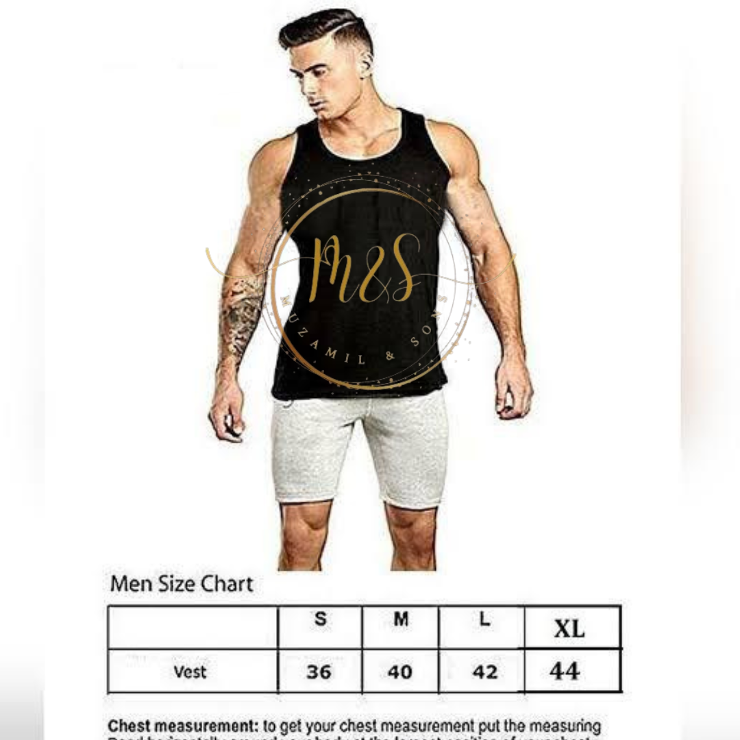 1 Piece Premium Black Sleeve-Less vest Pure Cotton banyan for men Good Quality - Image 4