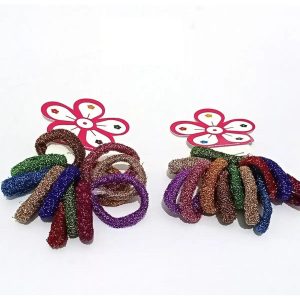 12pcs Small Pony Band for Girls Multicolored Hair Accessories Head wear