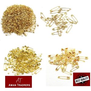 Golden Safety Pins 100 pcs