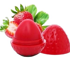 Lip balm Emoji Fruit Flavor - Pure Natural Cute Round Ball Lips Blam Nourishing Repair
