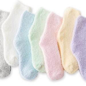 Girls Fluffy Cosy Bed Winter Socks Towel Socks  Fuzzy Sock Fluffy Warm Winter Cozy Socks Random colors