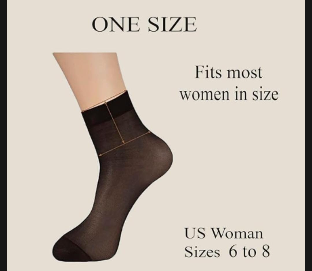 5Pcs Ultra Thin High Quality Skin Color Ankle Socks- Breathable- Elastic- for Girls compression Sock - Image 4