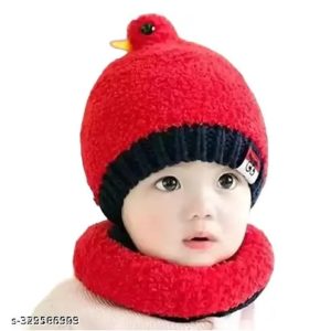 Baby cap & Neck warmer winter collection wool