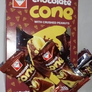 Chocolate Cone Crushed Peanuts Pack of 24 Delicious Food Product Perfect for Snacking and Enjoyment