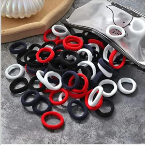 100 Pcs Hair Ties, Cotton Toddler Hair Ties for Girls and Kids, Multicolor Small Seamless Hair Bands Elastic Ponytail Holders (Multi Colors)