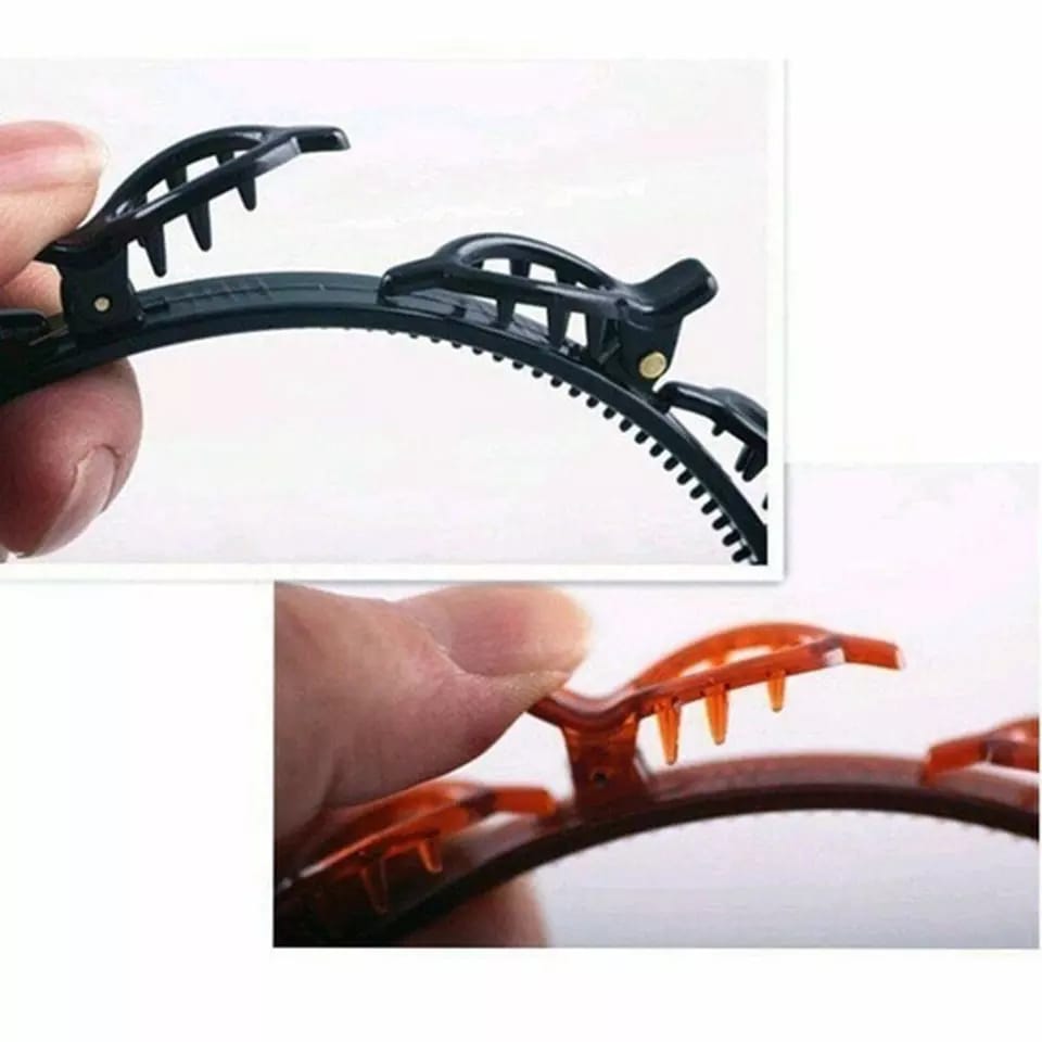 Double Layer Twist Plait Headband Hair Tools Bangs Hairstyle Hairpin Multi-Layer Hollow Woven Headband - Image 2