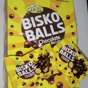 BISKO BALLS Chocolate Biscuite Pack of 24