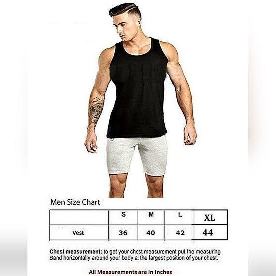 1 Piece Premium Black Sleeve-Less vest Pure Cotton banyan for men Good Quality - Image 5