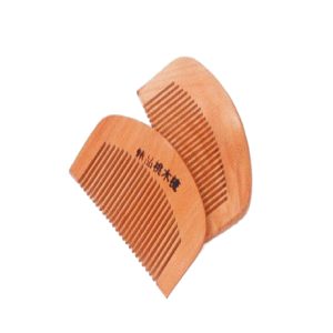 Natural Peach Wood Comb -Pack of 2