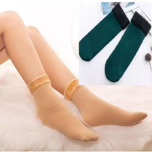 Pack of 2 Women Winter Woolen Socks Warm Thicken Thermal Snow Socks For Ladies Men Unisex