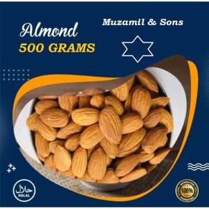 Almond Nuts Large Size [ Badaam Giri - High Quality - Fresh Stock - 500grams Pack - #DryFruit #Freshstock #highquality #bestofferedprice #badaamgiri #almondswithoutshell #badam