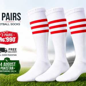 Premium Football Sports Socks – Pack of 3 Pairs