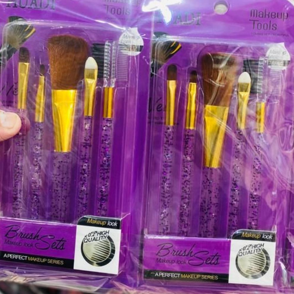 Makeup Brushes, 5 Pcs Professional Makeup Brushes Set, Cosmetic Brush Kit, Professional Makeup Eyebrow Shadow Cosmetic Brush Set Kit with Pouch - Image 2