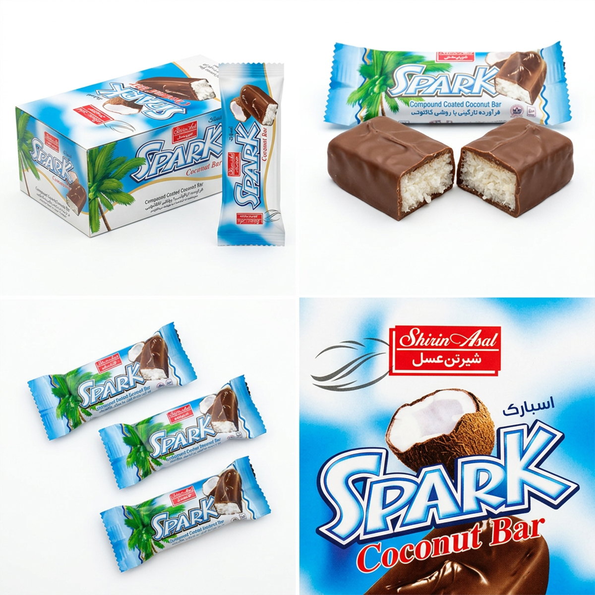 Spark Coconut Bar Chocolate Imported 30 Pieces 18gms Each Sweet Milk Cocoa Snack Treat Dessert Foods Box - Image 3